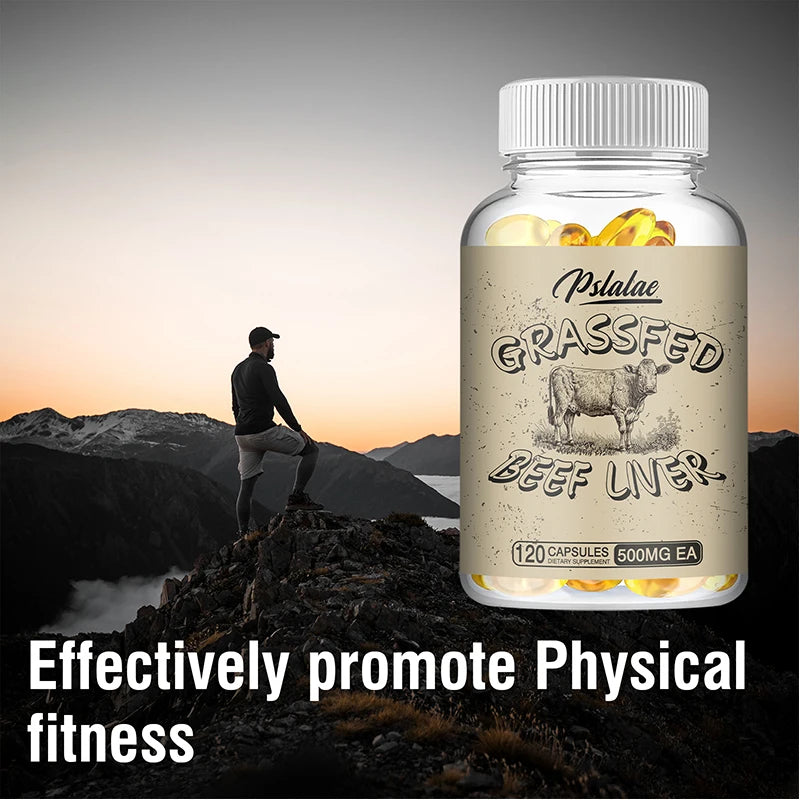 Grass Fed Beef Liver - Support Energy Production, Digestion, Immunity and General Health Health Supplement - 120 Capsules