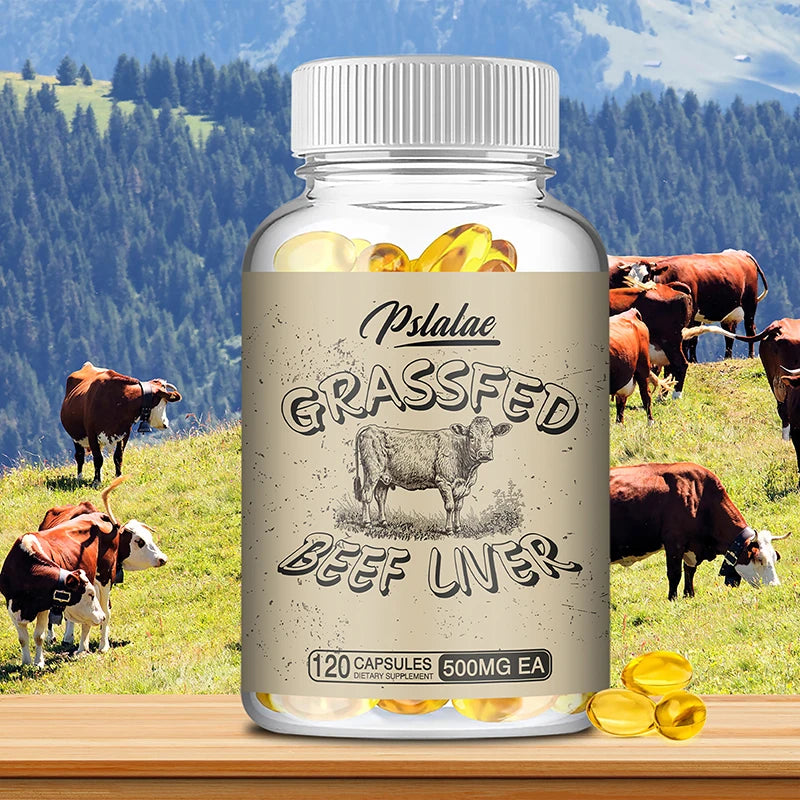 Grass Fed Beef Liver - Support Energy Production, Digestion, Immunity and General Health Health Supplement - 120 Capsules