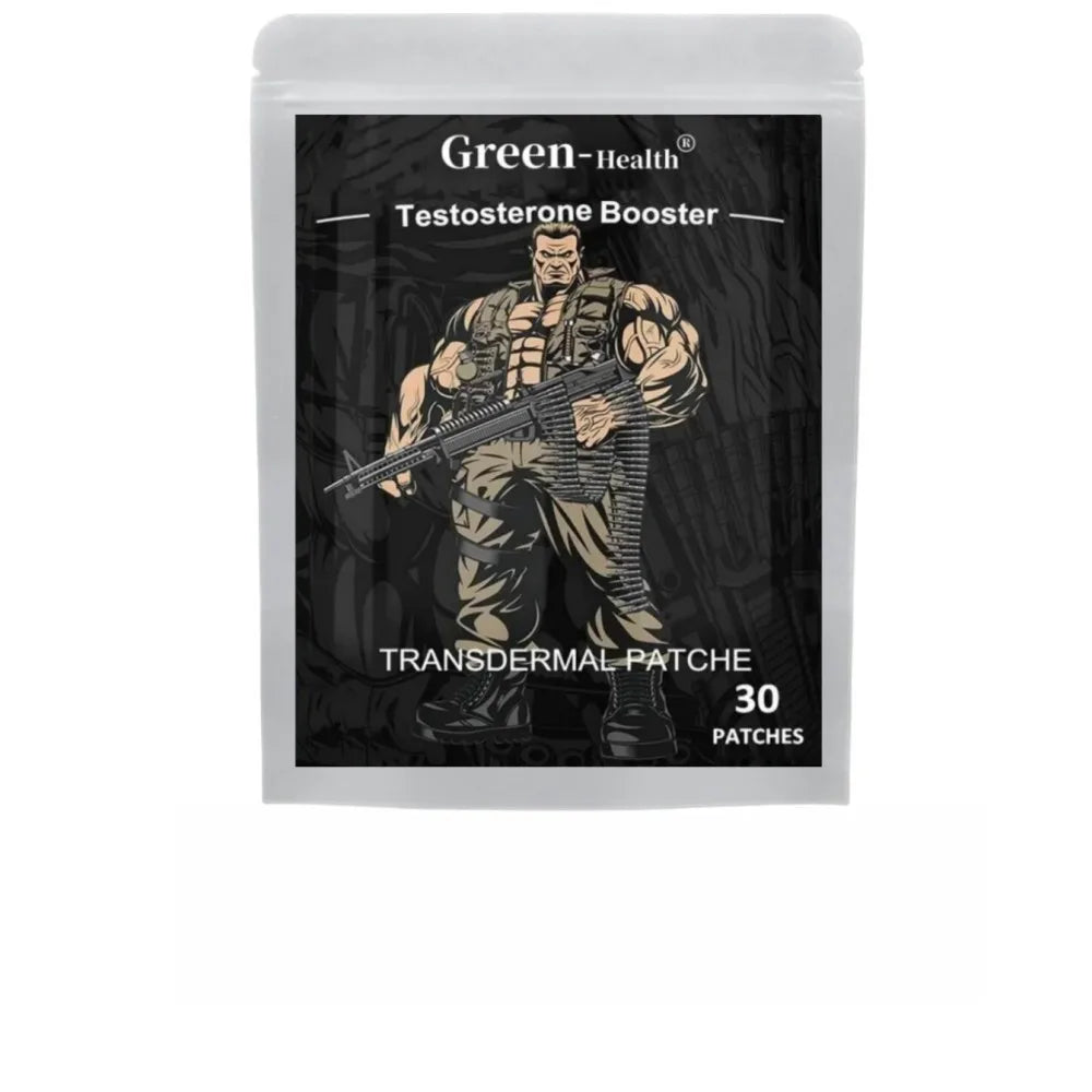 Testosterone Booster For Men With Horny Goat Weed, Maca Root Transdermal Patches Energy Stamina Strength 30 Patches